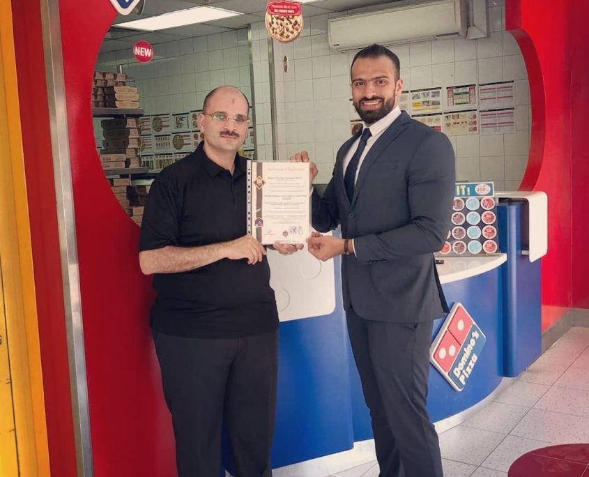 Dominos Certification Ceremony